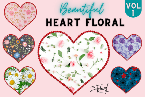 6 Beautiful Heart Floral Bundle
