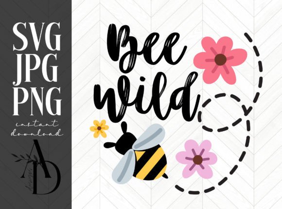 Bee Wild Floral Sublimation