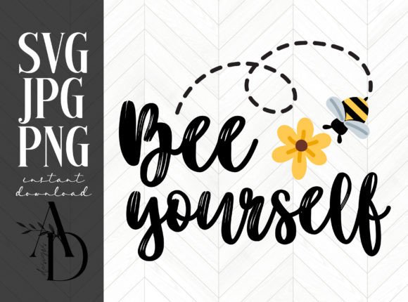 Bee Yourself Floral Sublimation