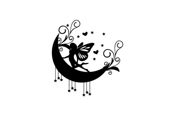 Cute Moon Fairly Floral