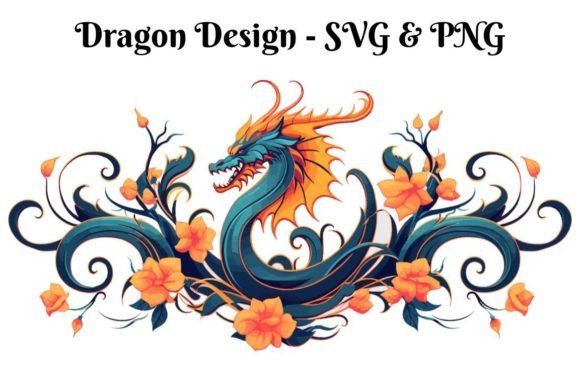 Dragon Design - SVG PNG