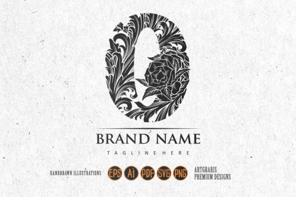 Floral Elegance Engraved O Monogram