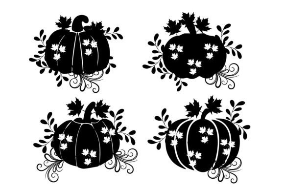 Halloween Pumpkin Floral Flower