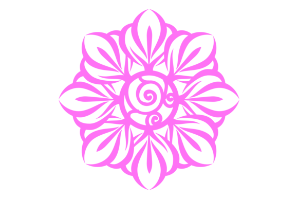 Mehndi Element. Ethnic Radial Floral Dec