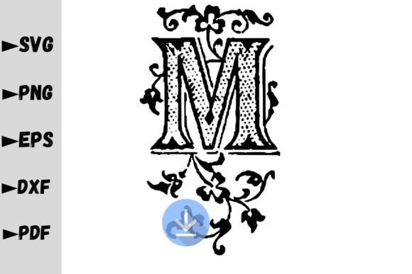 Monogram Letter M, Monogram SVG