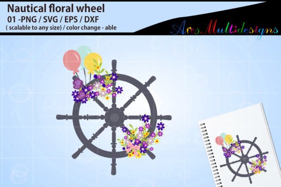 Nautical Wheel Floral