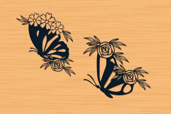 Spring Wildflower Floral Butterfly