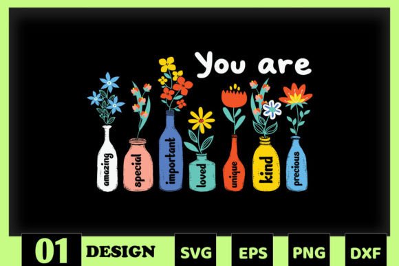 You Are Amazing Unique Floral
